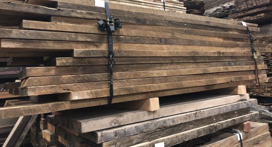 These old joists are de-nailed, dried and read to be worked with!